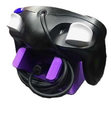 Suporte comando Nintendo Gamecube c/ apoio guarda-cabos