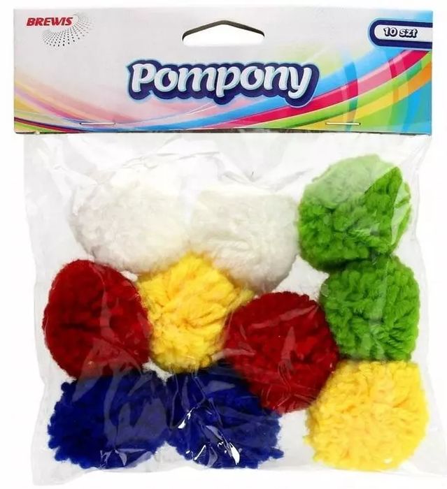 Pompony Puszyste 40Mm 6Szt. Brewis