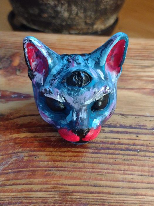 Trójoki KOT gipsowa figurka do malowania