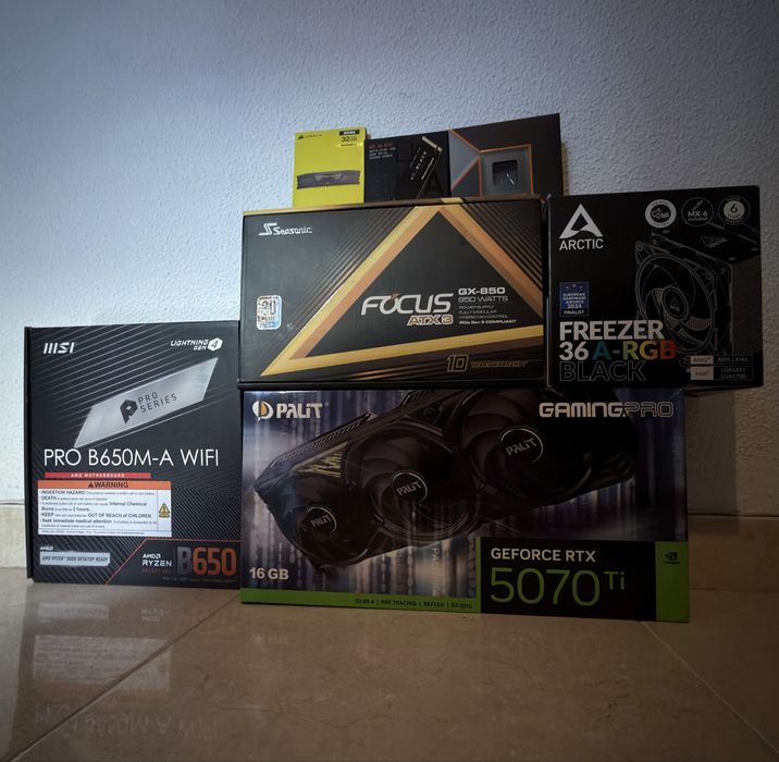 PC RTX 5070 Ti 16GB + Ryzen 5 9600X | Garantia PCDIGA