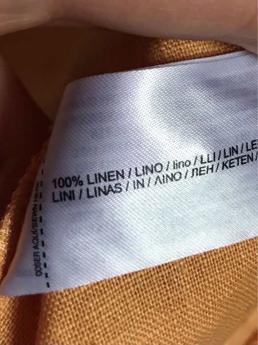 100% lniana soczysta pomarańcza MNG  rozm. 42 - XL