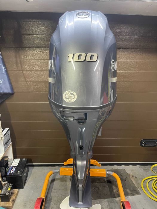 мотор лодочний двигун до човна YAMAHA F100 FETL  0 годин без  запуска