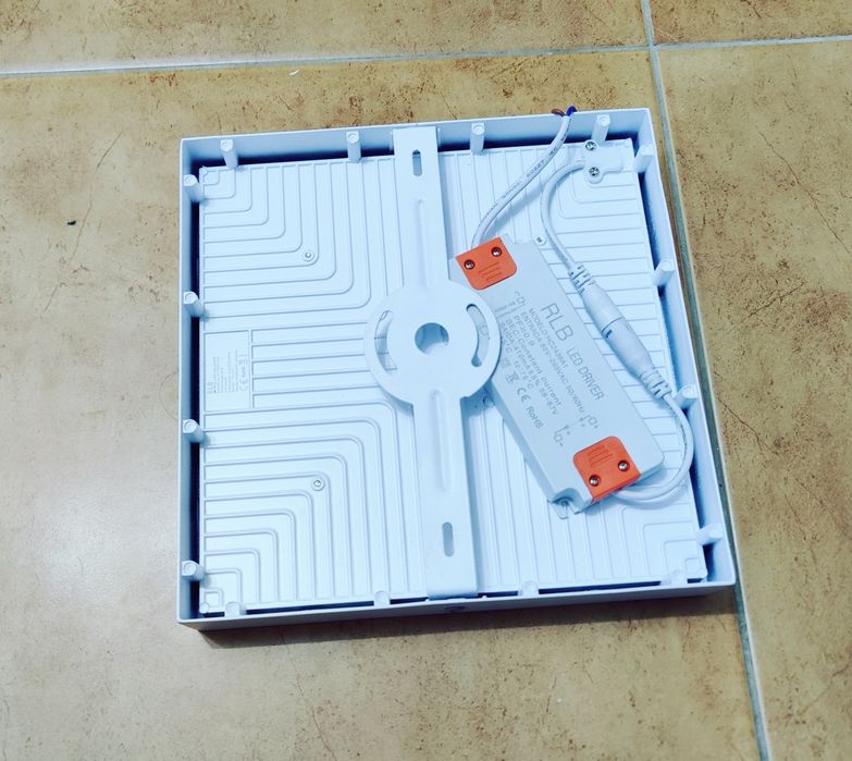 Conjunto de Plafon RLB Led Candeeiro de Teto Quadrado