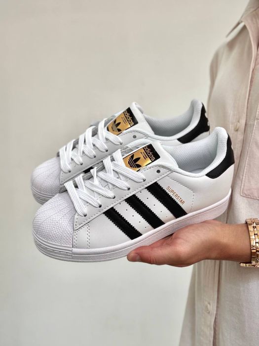 ТОП! Кросівки Adidas Superstar White Black 36 37 38 39 40 41
