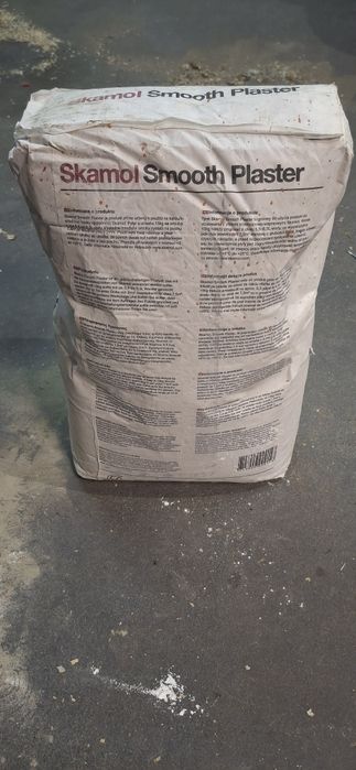 Skamol smooth plaster 15kg tynk kominek + gratis