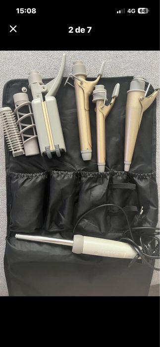 Secador de cabelo philips, conjunto em bolsa de 9 pecas