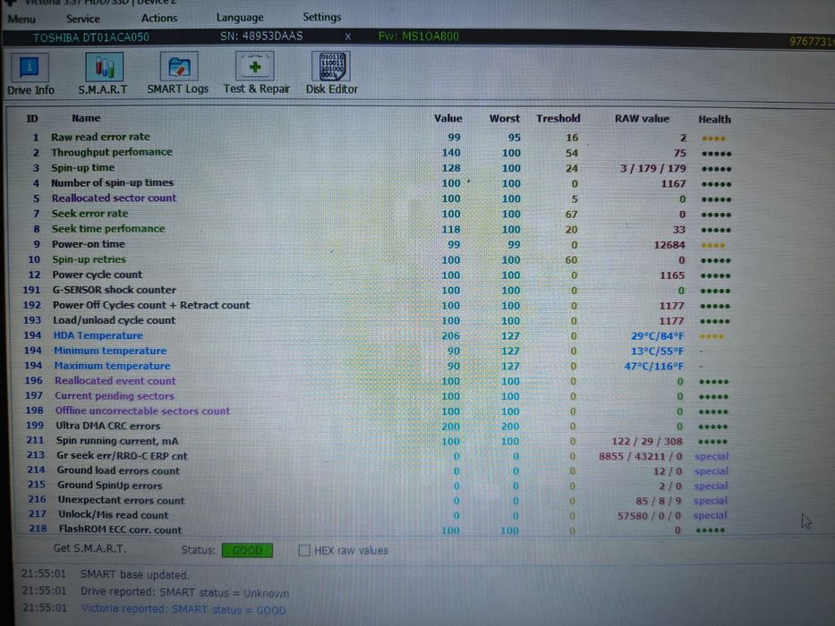 Жесткие диски 500Gb HDD 3.5 SATA Toshiba