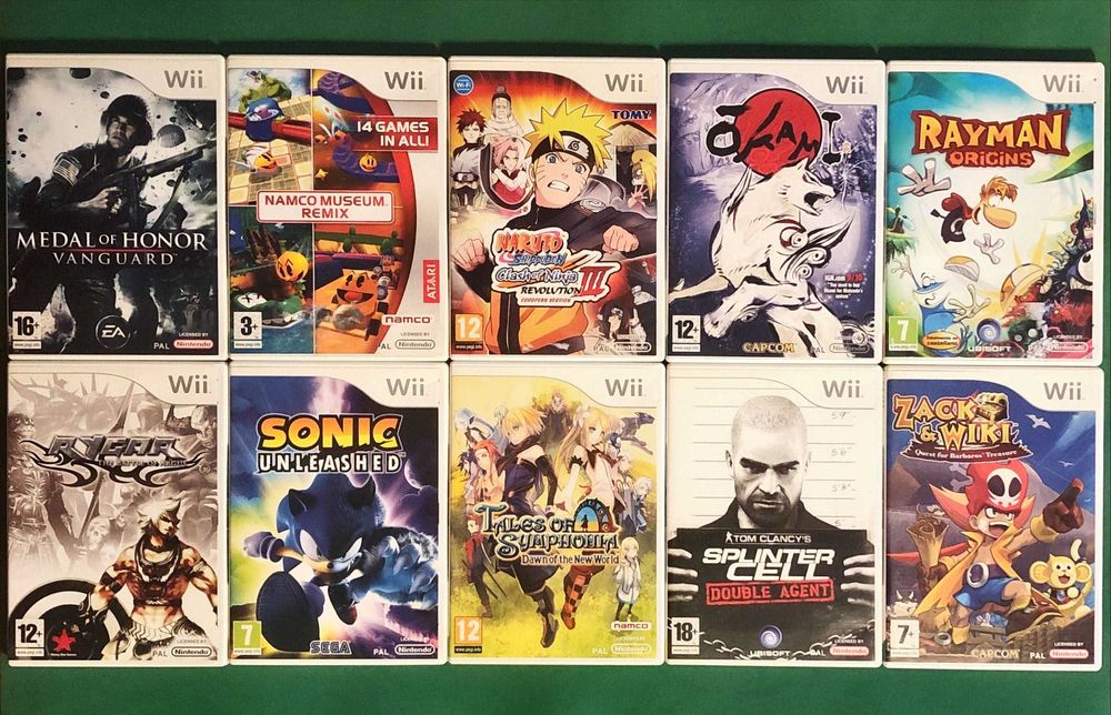 NINTENDO WII (desde 6€] Bully Guitar Just Dance Mario Okami Rayman