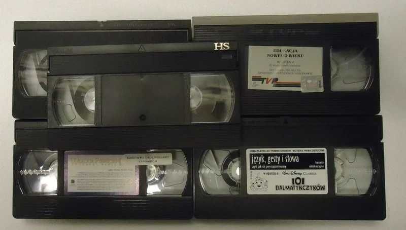 Zestaw VHS video. Logo firmy TVP