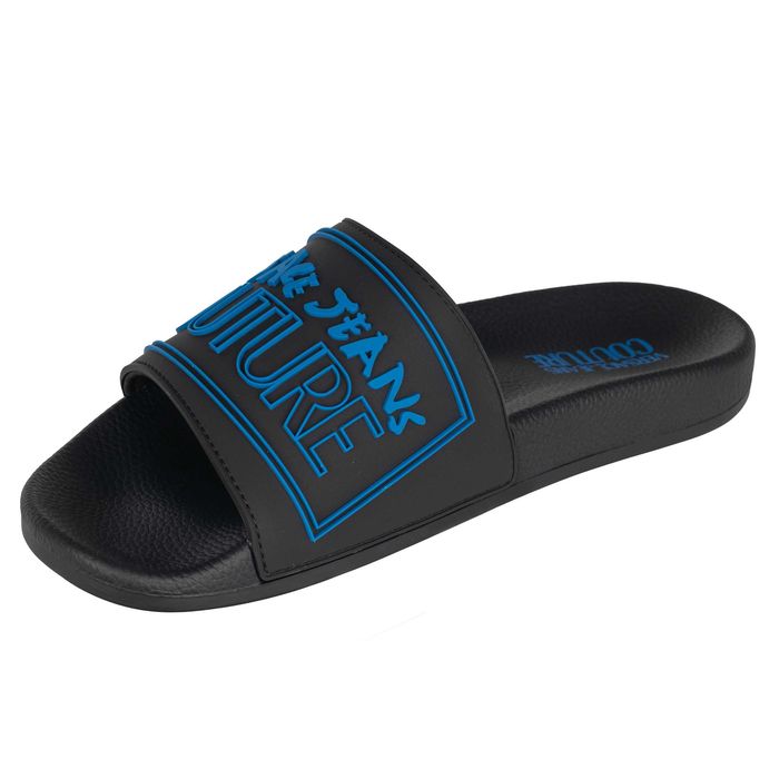 Versace Jeans Couture markowe włoskie klapki BLACK /BLU