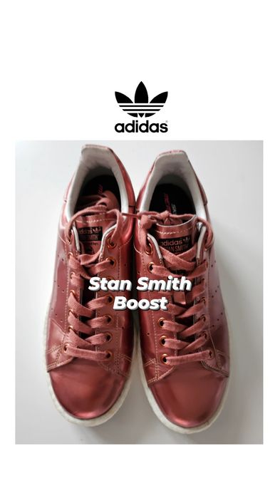 Adidas Stan Smith Boost Metallic 40 2/3 damskie buty sportowe różowe