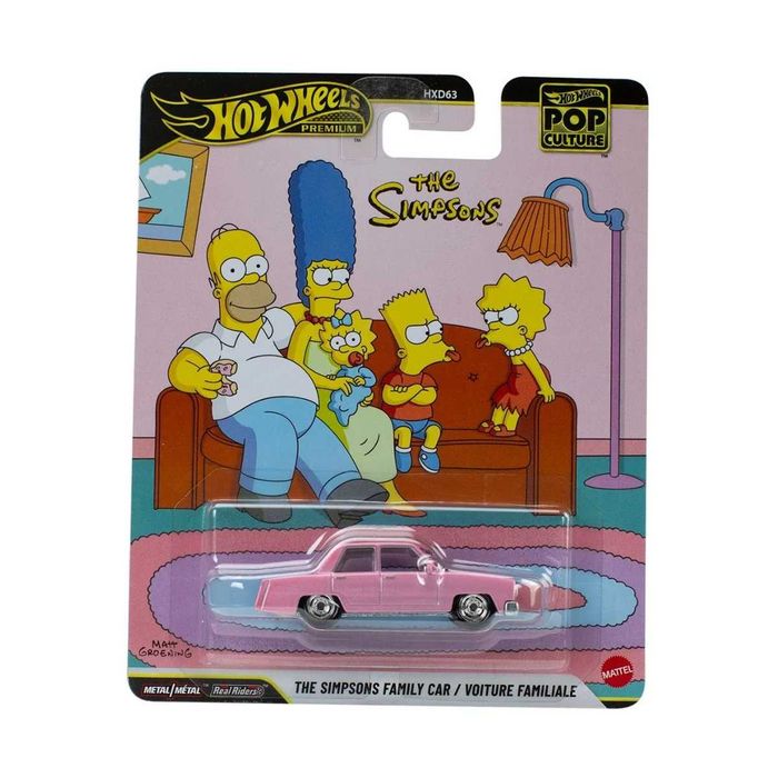 Hot Wheels Premium Pop Culture The Simpsons Family Car