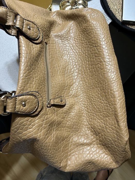 Torebka shoperka beżowa Parfois