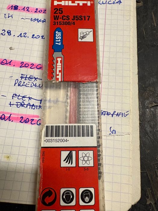 Ostrza do wyrzynarki hilti