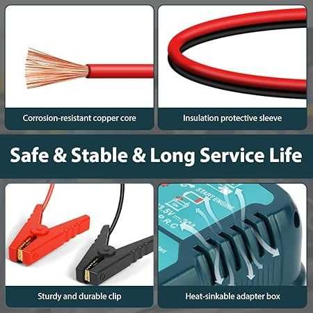 Flintronic Adapter rozruchowy do akumulatora Makita Einhell 18 V