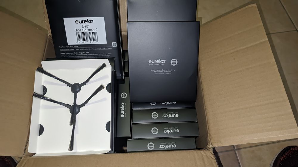 21 cx com 2 cada de Escova lateral, compatível com Eureka J20, acessório de aspirador robô Peças