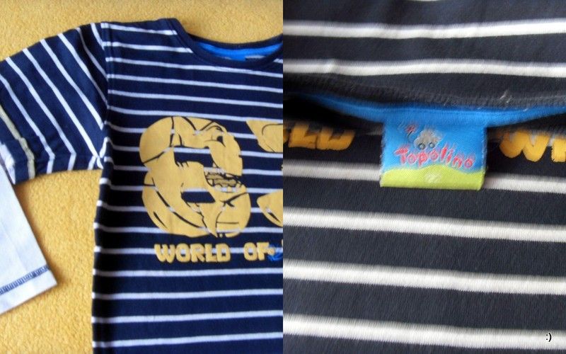 9 KOSZULEK bawełnianych NEXT TOPOLINO rozm 122 :)