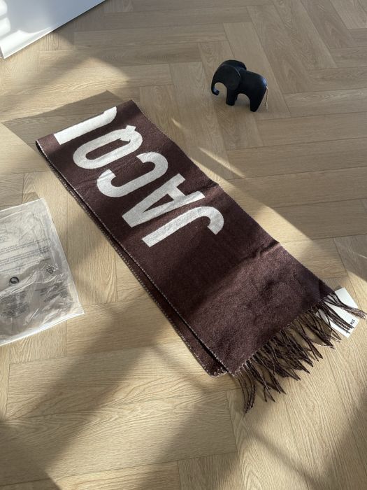 Szal brązowy Jacquemus Nowy z metkami 100% wełna
