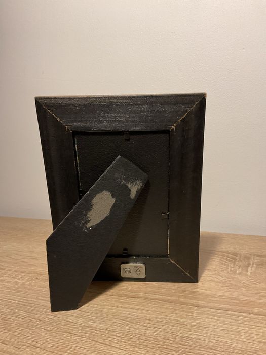 Conjunto de 3 molduras em madeira com detalhe metálico (estanho)