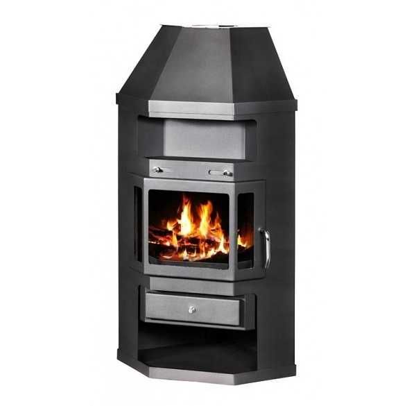 Piec kominek wolnostojący narożny Panama A  9kW ECO DESIGN READY