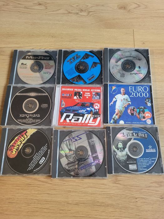9 gier PC CD Euro 2000, Rally, MegaRace, Jammit