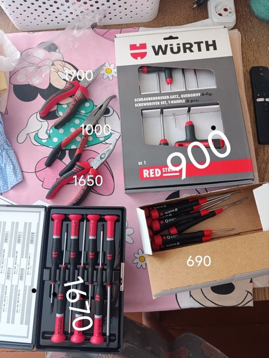 WURTH длинногубцы RED Stripe / 5772001306 160 мм