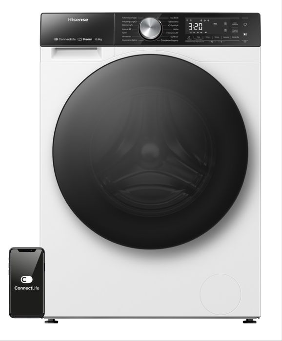 Pralka Hisense WF5S1043BW/PL  Gwarancja 10,5kg wi-fi
