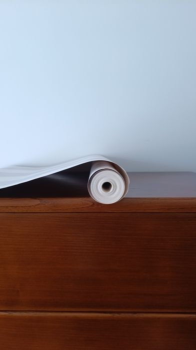 Rolo de Papel de Parede Novo -  Moderno Cinzento e Branco