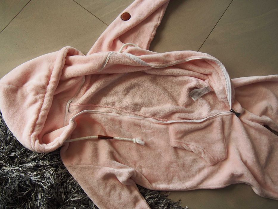 Pajac piżama M pudrowy róż