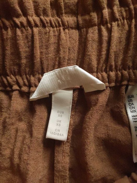 Літні штани H&M жатка бежеві хакі XS