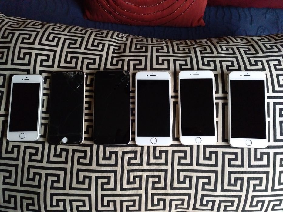 Vendo estes iPhones 6 e um iPhone 5 para peças