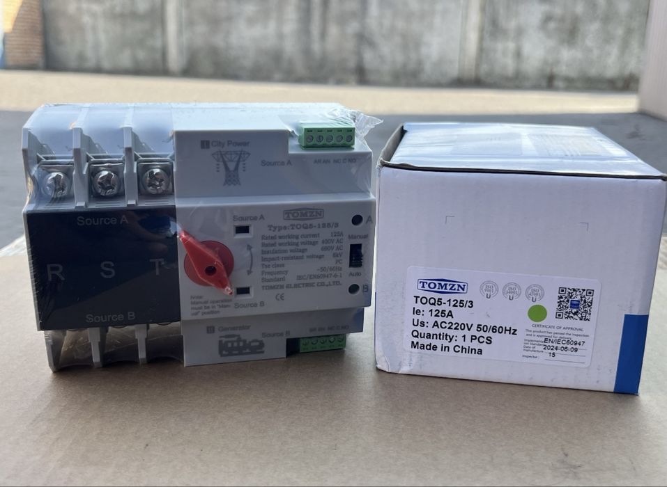 Наявність!!! АВР AVR Автомат введення резерву Tomzn toq5-125/3