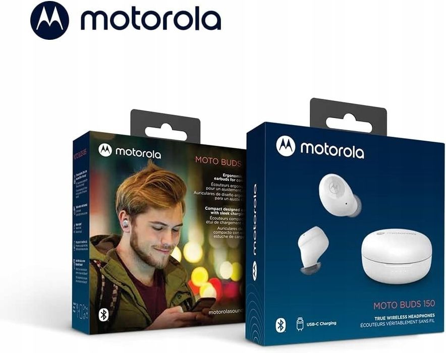 Słuchawki bezprzewodowe Motorola Moto Buds 150 Białe