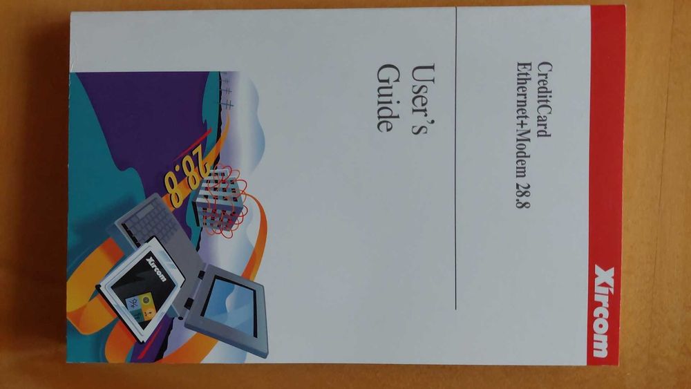 Xircom CreditCard Ethernet+ Modem 28.8 Dokumentacja +  oprogramowanie