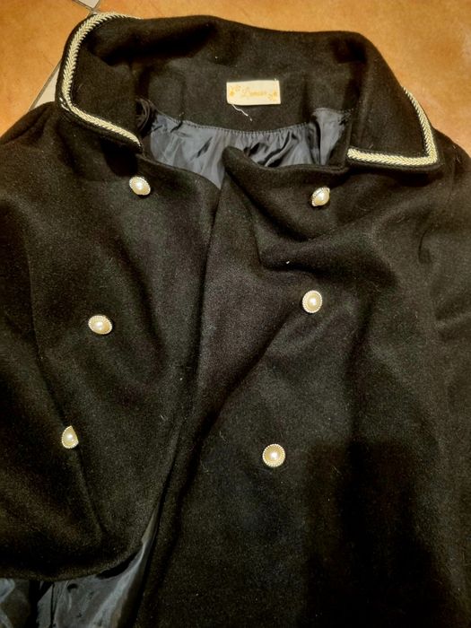 Peleryna poncho narzuta wiktorianska kaszmir L'amour