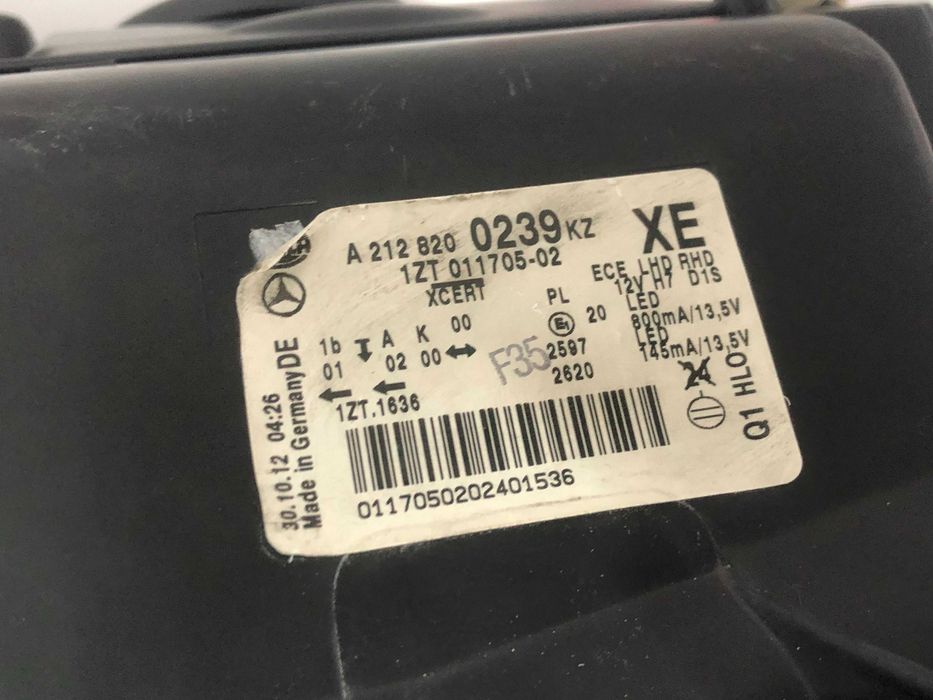Фара Mercedes W212 Bi-Xenon A2128200239 A2128201959 A2128205861
