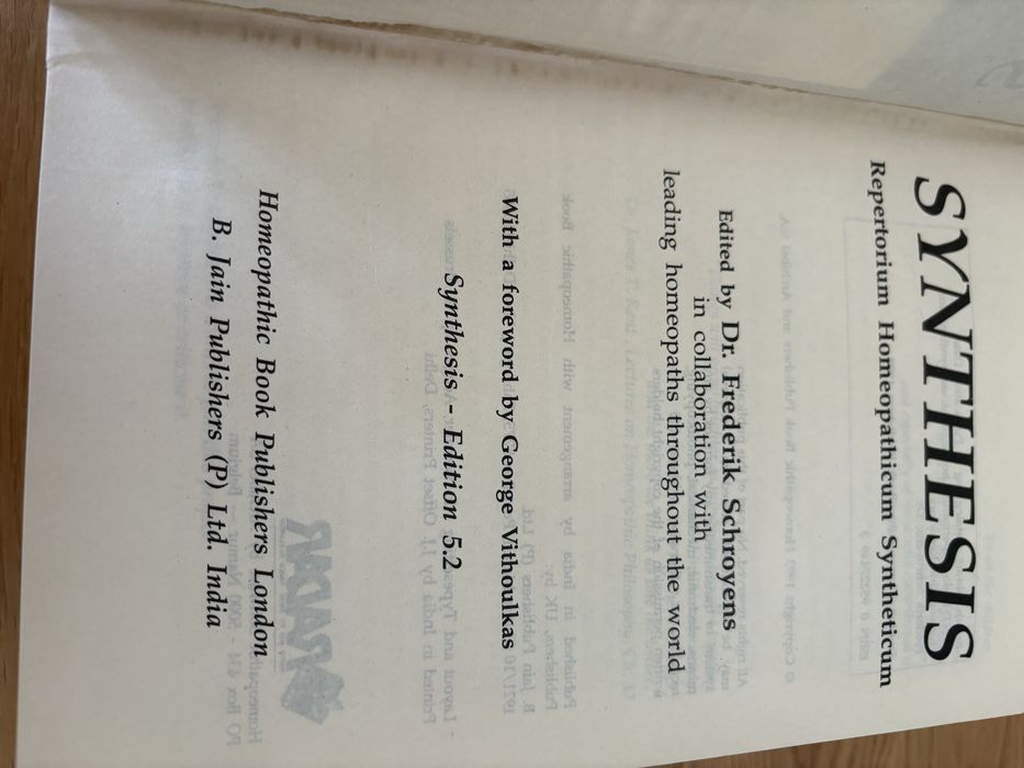 Synthesis Repertorium opathicum … SYNTHESIS - Repertorium Homeopathicum Syntheticum 9.1 IMP