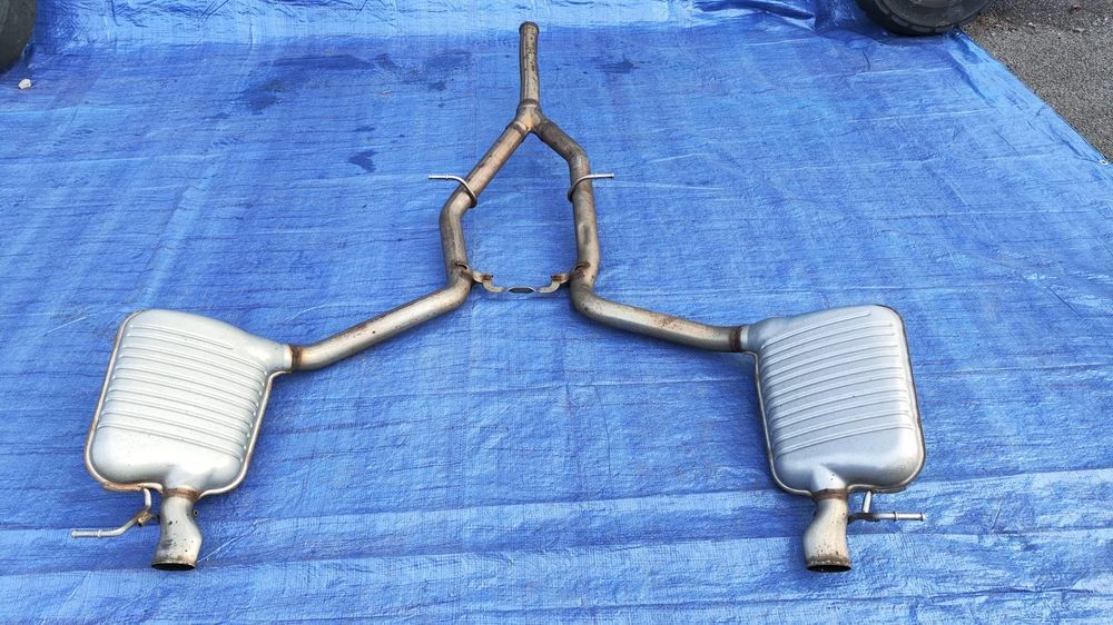 tłumik lewy prawy komplet wydech a2124910100 a2124910200 mercedes w212 2.2 cdi