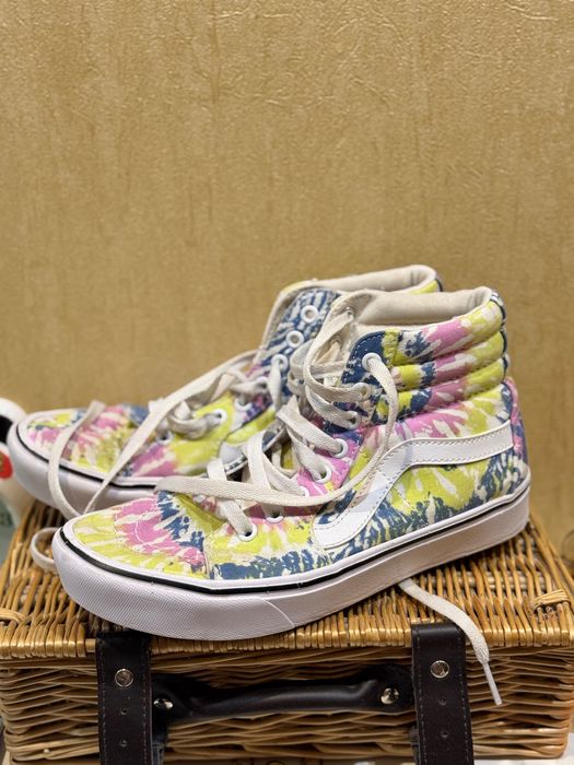 Кеди кросівки vans sk8 hi comfycush тайдай ванс скейт шузи 38 розмір