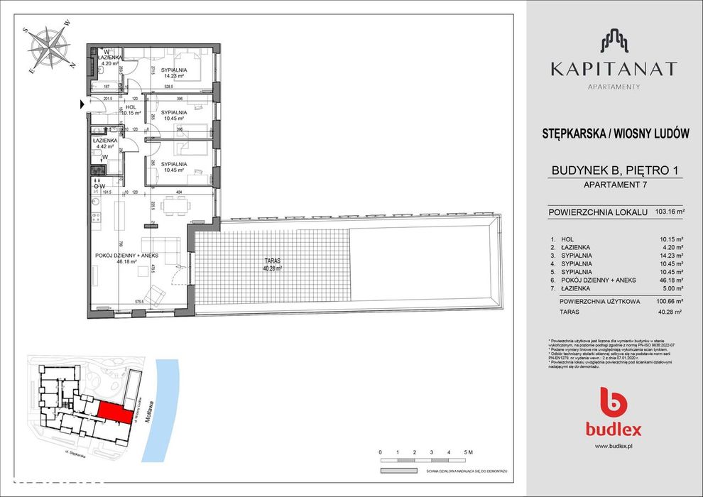4-pokojowe mieszkanie 100m2 + taras