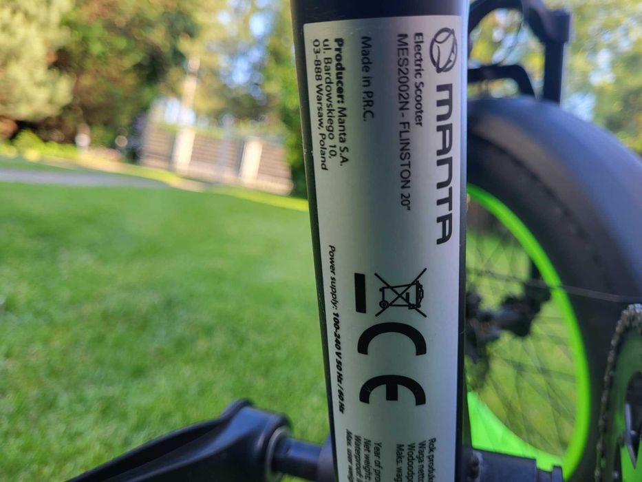 Rower elektryczny Manta MES2002N Flinston 20"