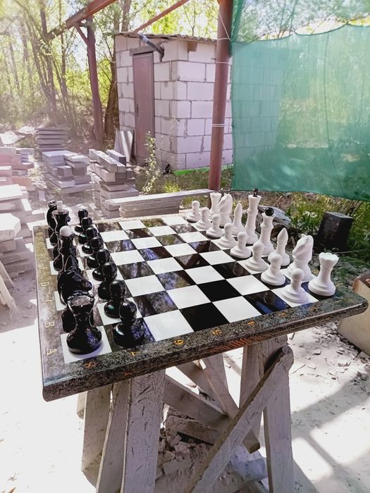 Шахмати з граніу 85см на 85см