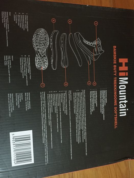 Buty trekkingowe HiMountain wodoodporne Softshell hi mountain 38 39 40