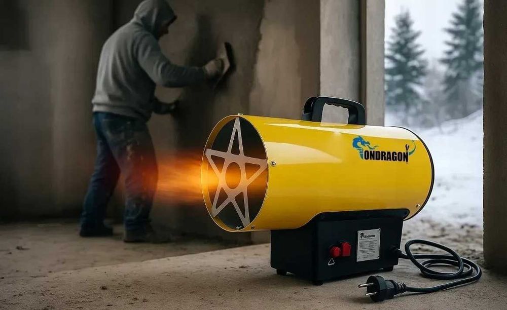 Газовий обігрівач Ondragon 15кВт | Польська теплова гармата + КЕШБЕК Обігрівач Газова пушка Дуйка | Нове