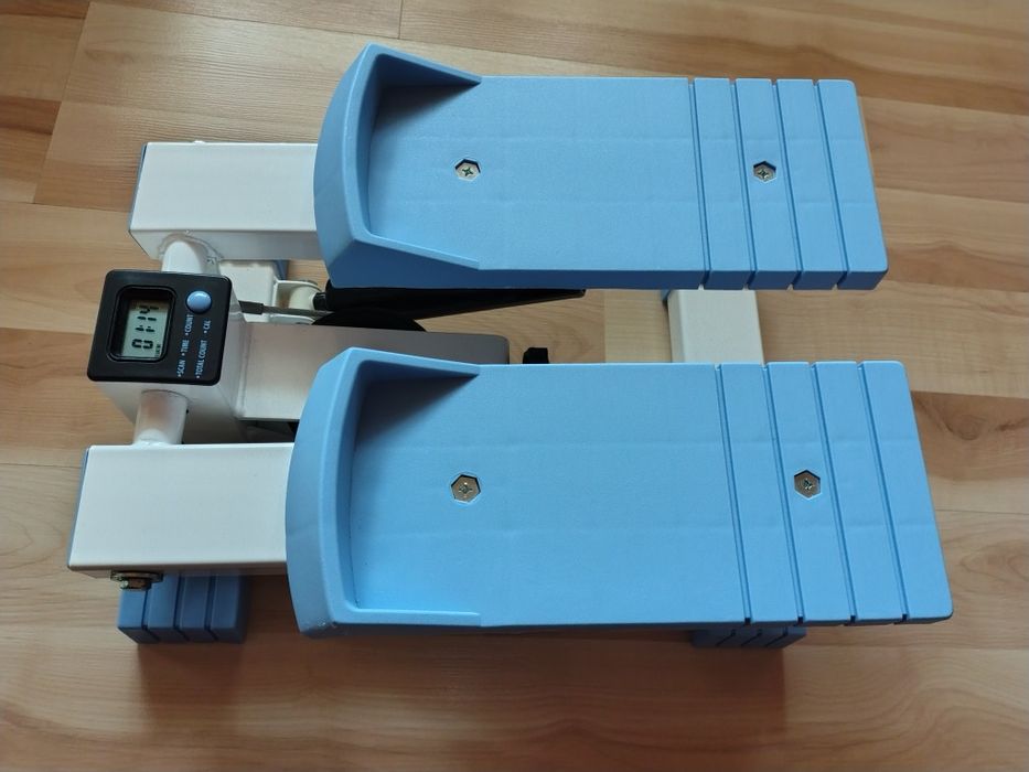 Mini stepper  biało niebieski.
