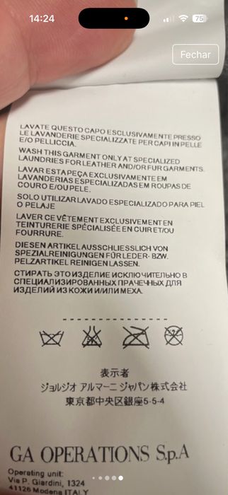 Capa em malha e pelo de coelho