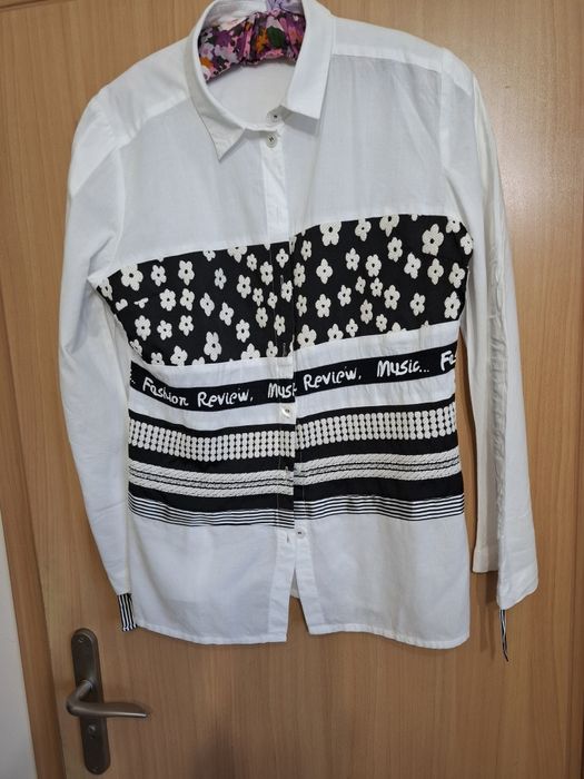 Bialo- czarna koszula