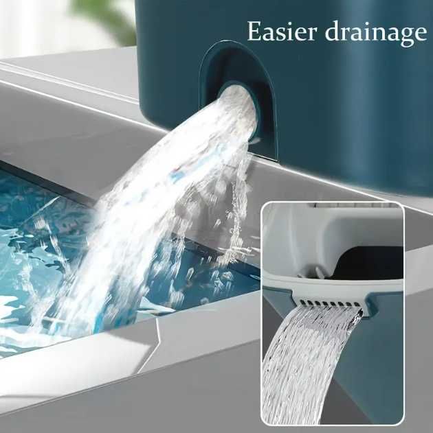 Комплект для уборки с шваброй  и ведром с отжимом 2 микрофибры 8.5 лит