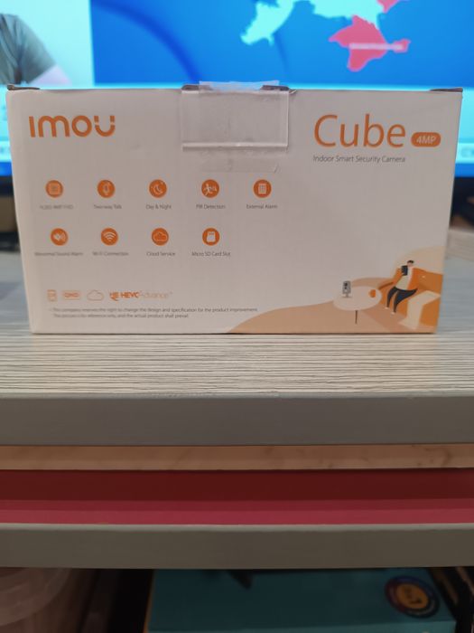 Камера відеоспостереження відеокамера IP-відеокамера 4 Мп Imou Cube 4MP (IPC-K42P)