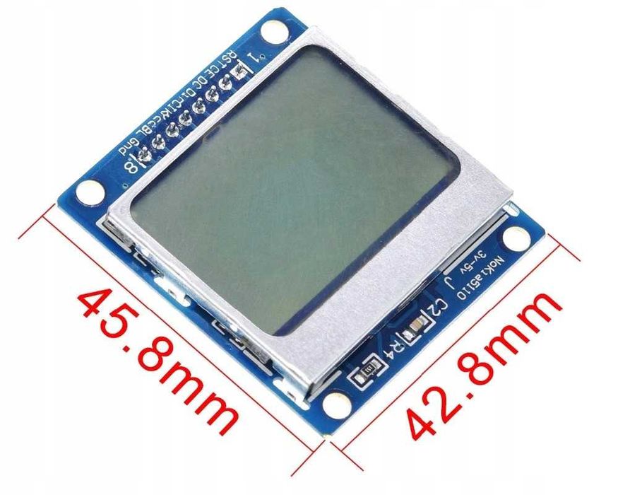Moduł wyświetlacza nokia lcd blue